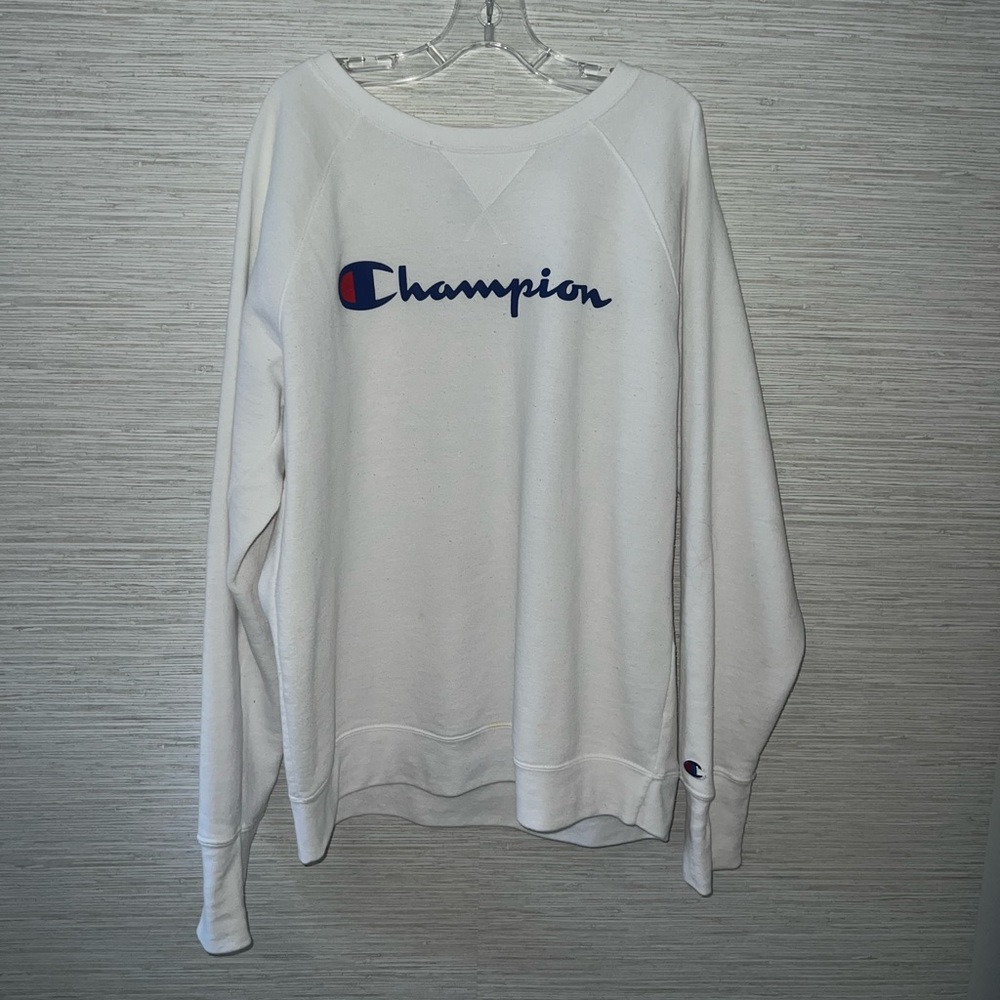 White Champion sweatshirt